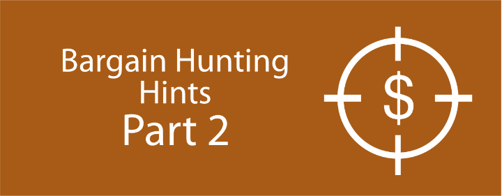 Image of for BARGAIN HUNTING HINTS - PART 2 at Sterling Private Clients